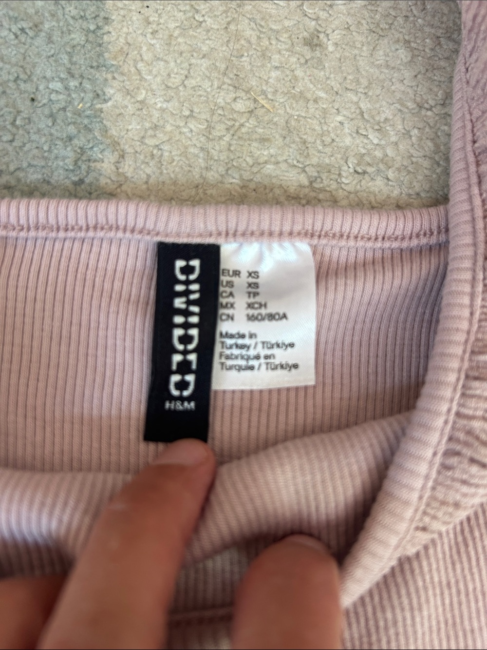 Divided Ribbed Ruffle-Trim Square Neck Cami in Dusty Rose - Picture 3 of 6